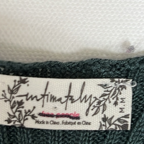 NWOT Free  People Intimately Women's Black Take Me Back Brami Top Balsalm Green - Picture 2 of 9